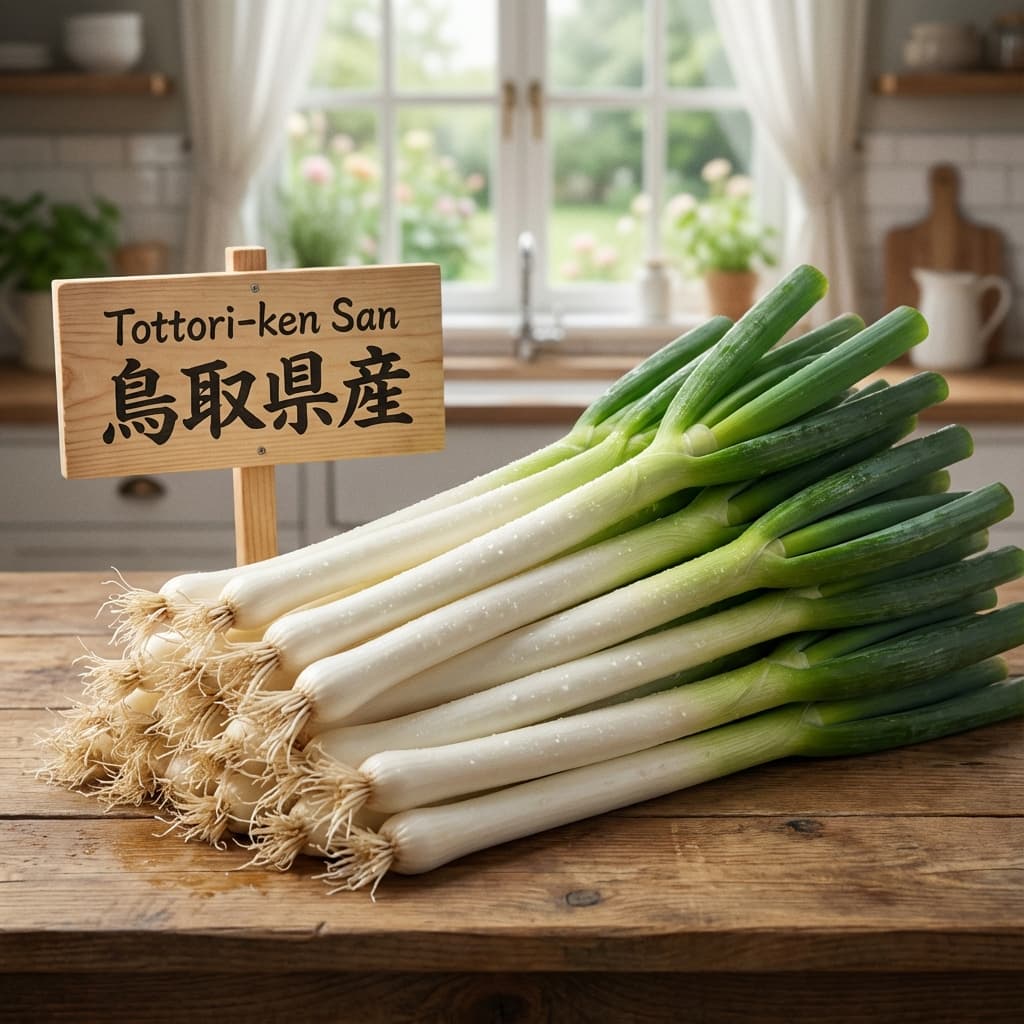 出荷を待つ白ネギ